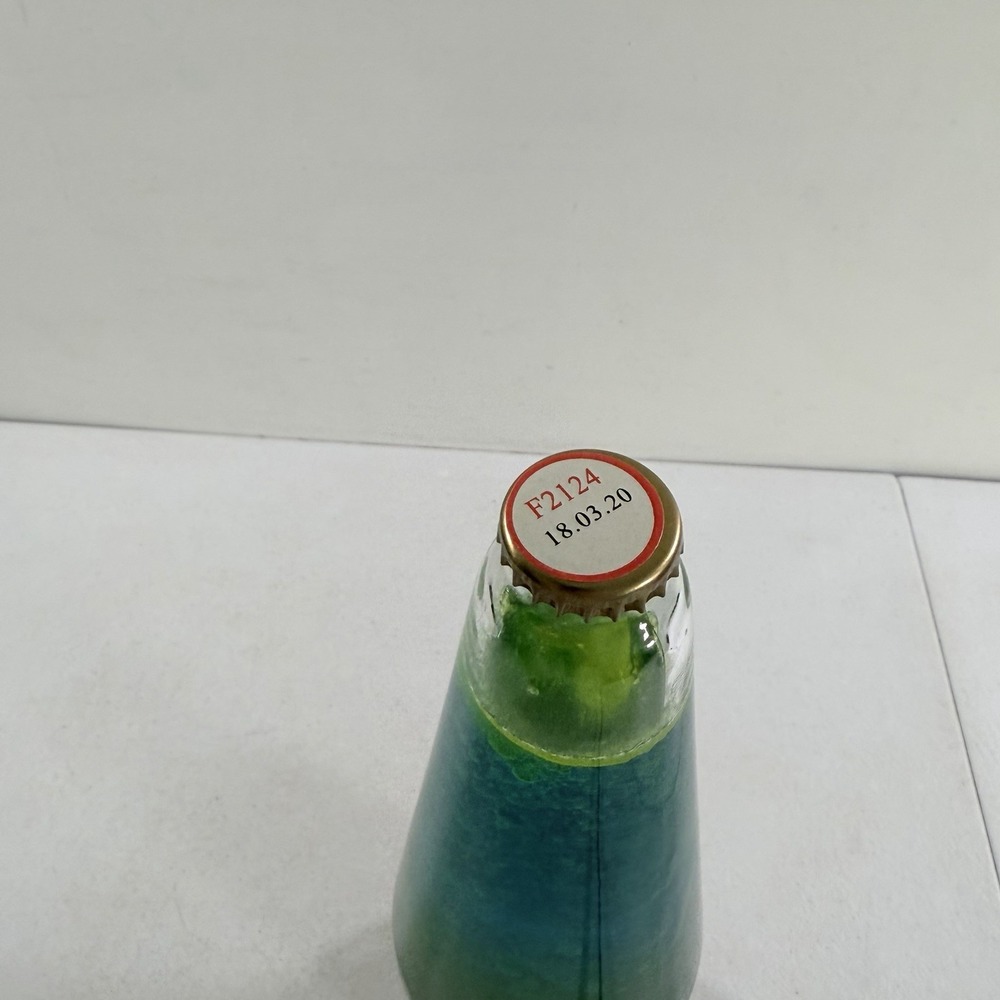 Lava Lamp Model 2124 Silver Blue Liquid Green Wax Motion Lamp 14.5" Tested Works - Picture 9 of 13